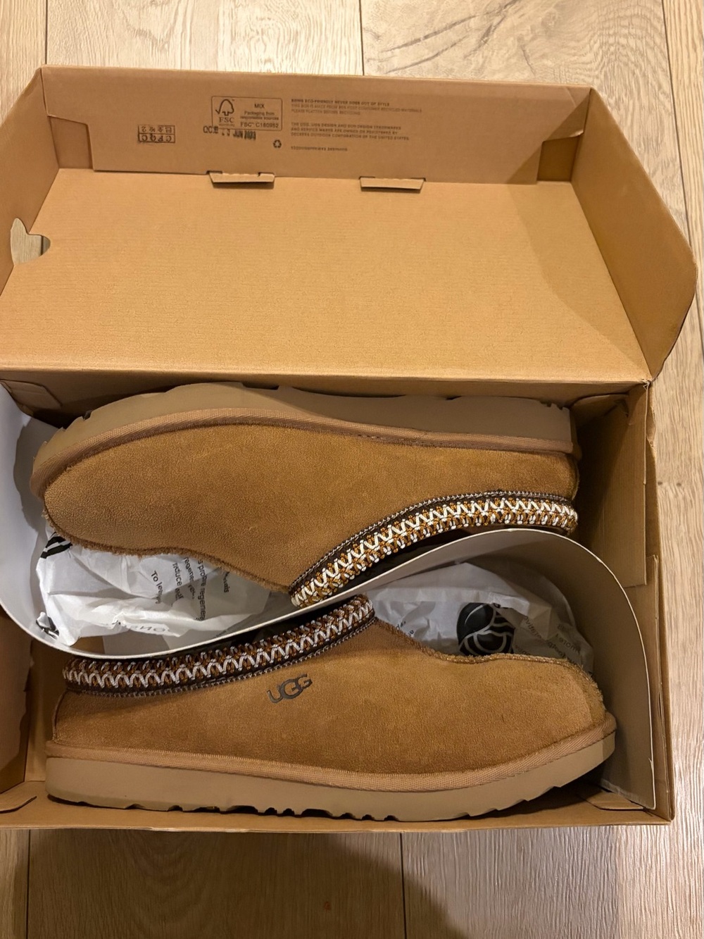 UGG Women’s Chestnut Suede Slip-On Slippers